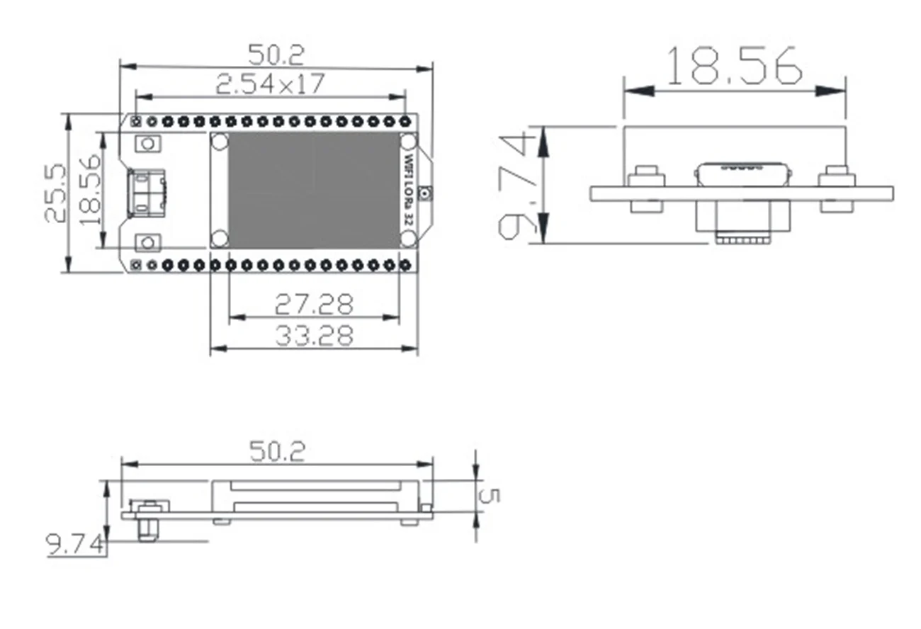 2 шт. Новый 868 МГц 915 SX1276 ESP32 LoRa 0 96 дюймовый дисплей Azul OLED Bluetooth WIFI Набор Lora 32 V2 плата