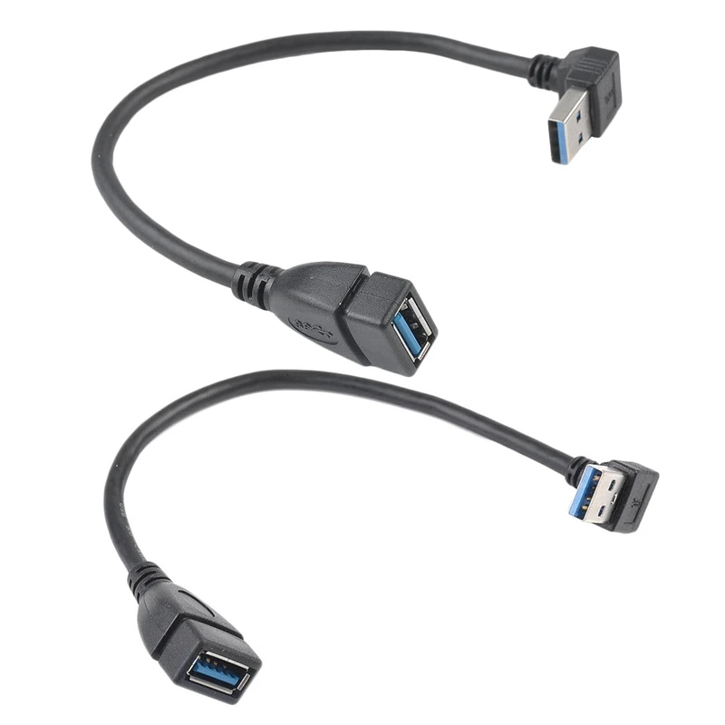 2 шт. Usb 3 0 угол 90 градусов удлинитель адаптер Папа-мама шнур данных вверх и вниз |
