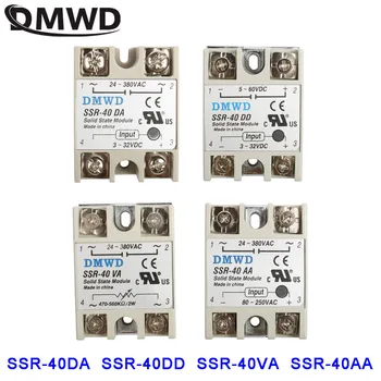 

SSR-40 40A VA DA Industrial Solid State Relay Module AA SSR DD SSR-40DD SSR-40AA SSR-40VA