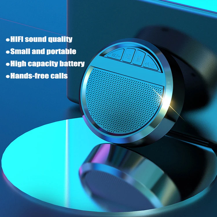 Minialtavoz Bluetooth portátil, reproductor de música inalámbrico Hi-Fi estéreo con Subwoofer envolvente, TWS, AUX, TF, USB