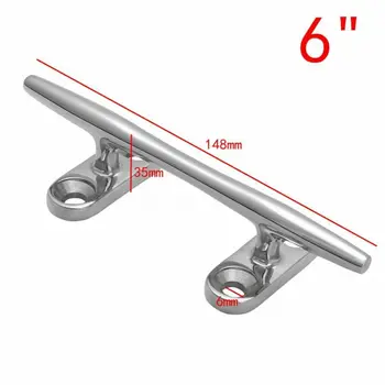 

6" Lock Bolt Boat Mooring Cleat Marine Bollard Lock Bolt Horn Hole 4 Four Hole
