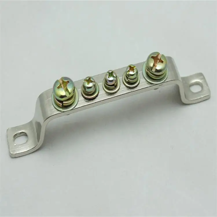 

1Pcs JD-08145A Distribution box rail type connection copper bar copper terminal strip wiring block flame retardant plastic