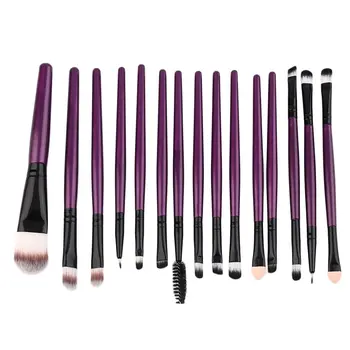 

15pcs Makeup Brushes Nylon Hair And Plastic Handle Makeup Brushes Set Professional Pieces Brushes Pack Complete Make-Up Brushes