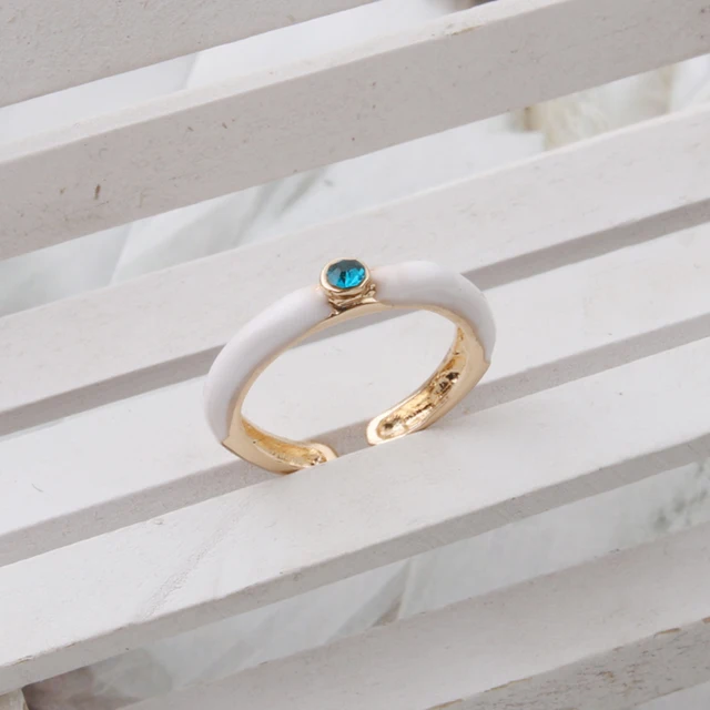 NeeFuWoFu Y2K Multicolor Enamel Dripping Oil Open Ring For Women, Adjustable  Gold Plated Chunky Finger Rings Party Jewelry Orange