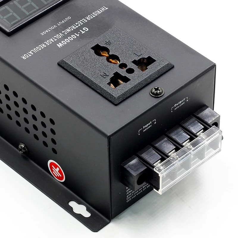 

AC 220V 10000W SCR Electronic Voltage Regulator Temperature Speed Adjust Controller Dimming Dimmer Thermostat