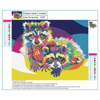 

Colorful Cat Protective Gloves Elegant Art Painting DIY Handmade Cross Stitch Indoor Wall Decor Embroidery Decoration