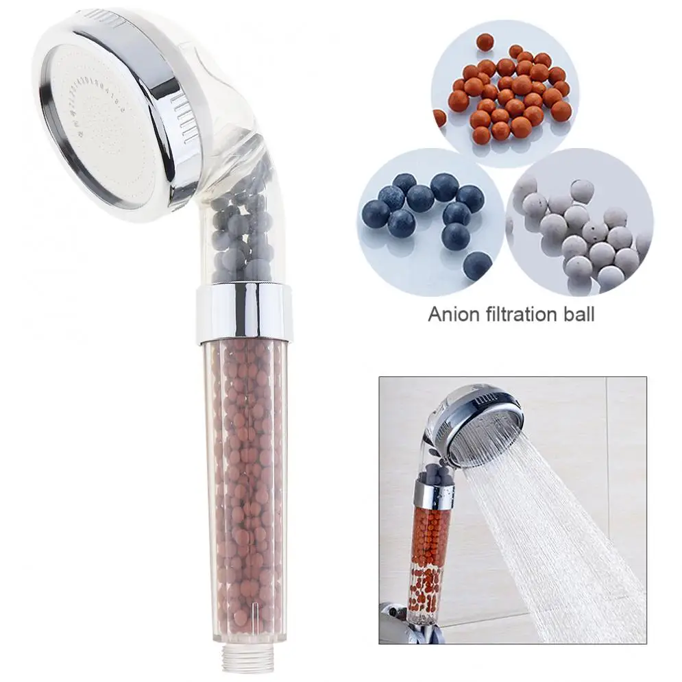 Anion Spa Water Saving Shower Head Purifier Water Filters Cleaner Showerhead WT 