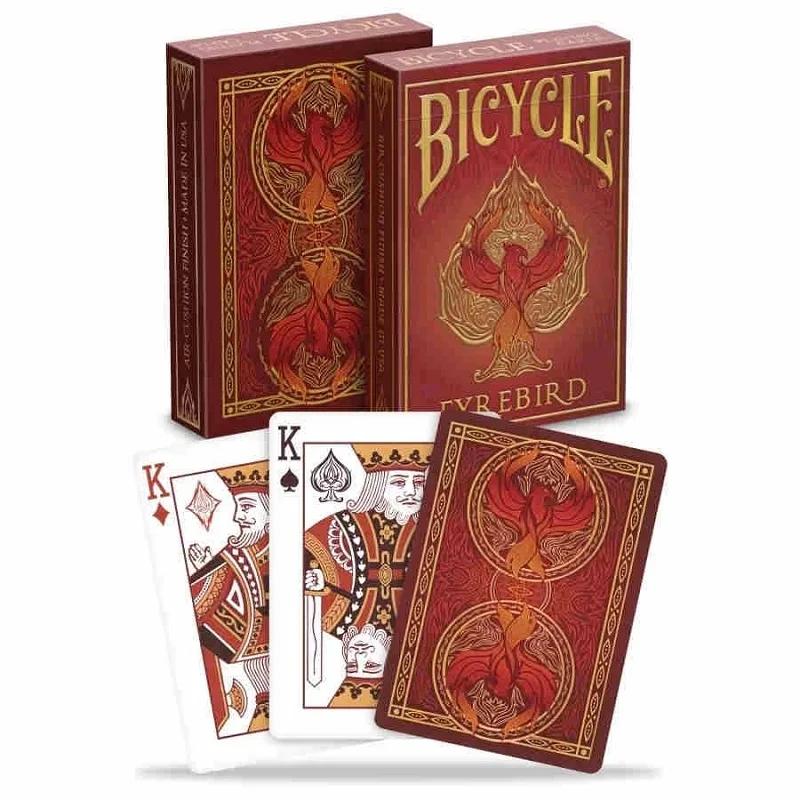 2 FYREBIRD BICYCLE PLAYING CARDS SPIELKARTEN DECK MAGIC TRICKS POKER USA NEU 