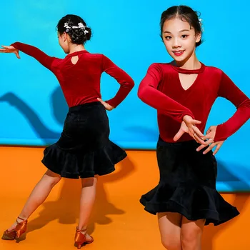 

Latin Dance Costume For Girls Fashion Tango Salsa Ballroom Practice Wear Ladies Cha Cha Samba Rumba Performance Clothing DC4285