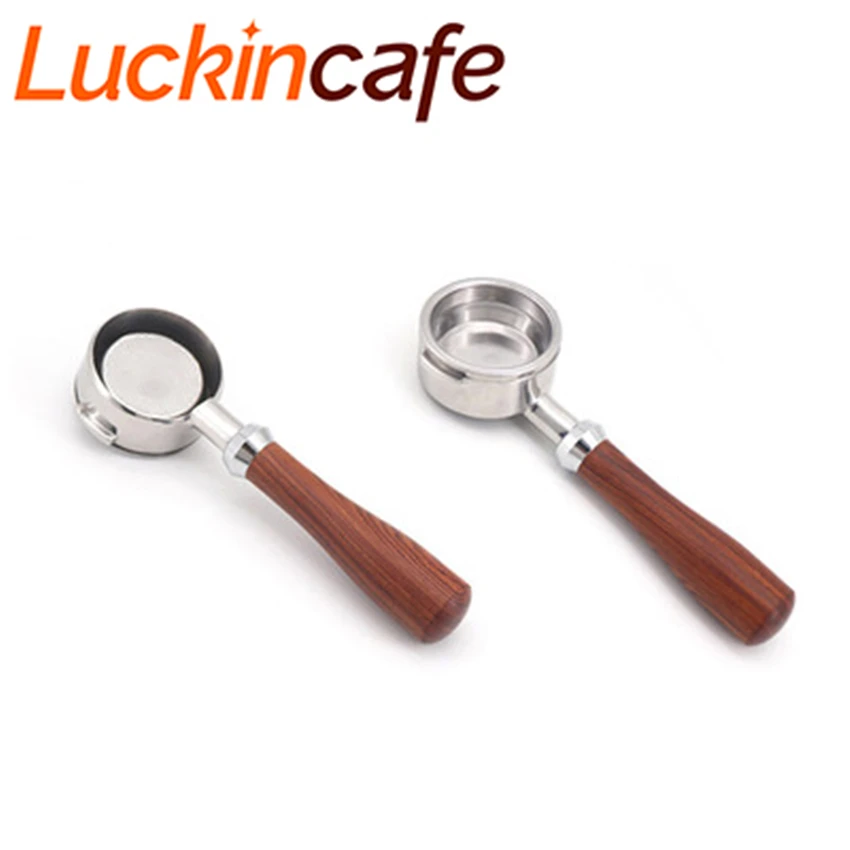  Welhome Solid wood coffee machine handle bottomless semi-automatic coffee machine handle modificati