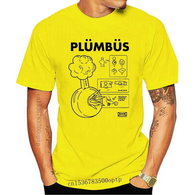 New Funny T Shirts Plumbus Instructions Printed Tees Men's O Neck Short Sleeved Clothing Classical Men Fun Tee | Мужская одежда