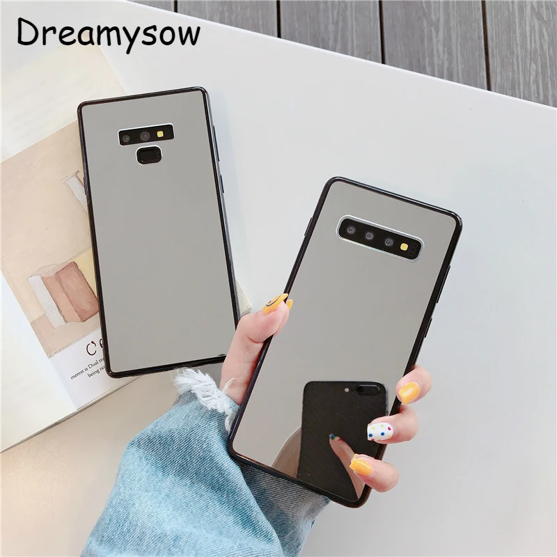 

For Samsung A40 A50 A70 A30 A20 M10 A10 S10e S9 S8 Plus Note8 9 J4 J6 A6 A8 Plus J8 2018 Mirror Soft TPU Plating Drop Proof Case