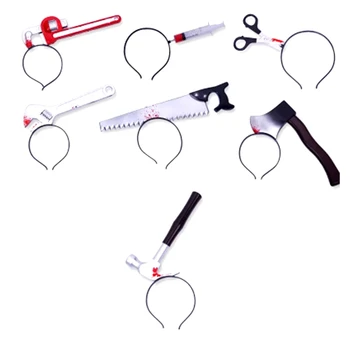 

Halloween Headband Decoration Supplies Head Buckle Whole Person Ghost Festival Simulation Tricky 7-Piece Set