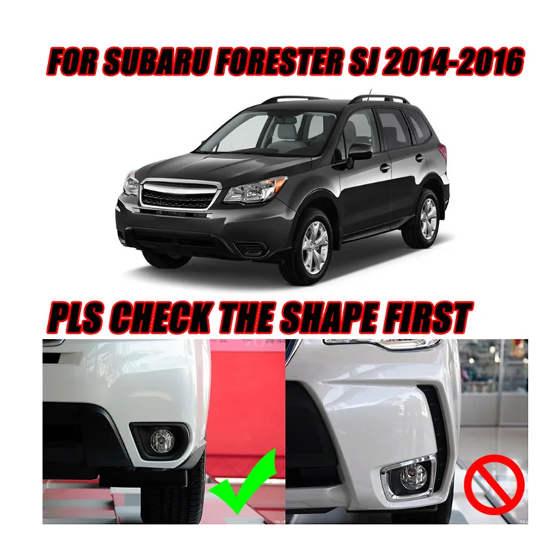 DHBH-для Subaru forester SJ хромированный передний противотуманный светильник, противотуманный бампер, противотуманный светильник, накладка, рамка для стайлинга автомобилей