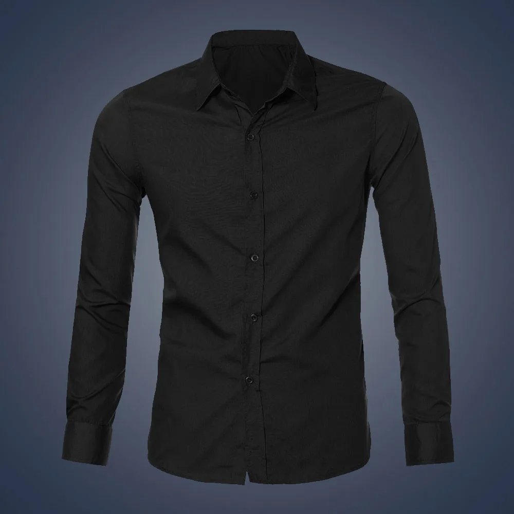 Мужской хлопок Ho мужской s Оксфорд Camisas Повседневная рубашка Camisa длинный тонкий Fit Masculino Vestido курить плюс размер 10,4
