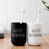 Portable Couple Toothbrush Washing Mouth Cups Plastic Home Hotel Tooth Brush Holder Bathroom Accessories Mouthwash Storage Cups 1