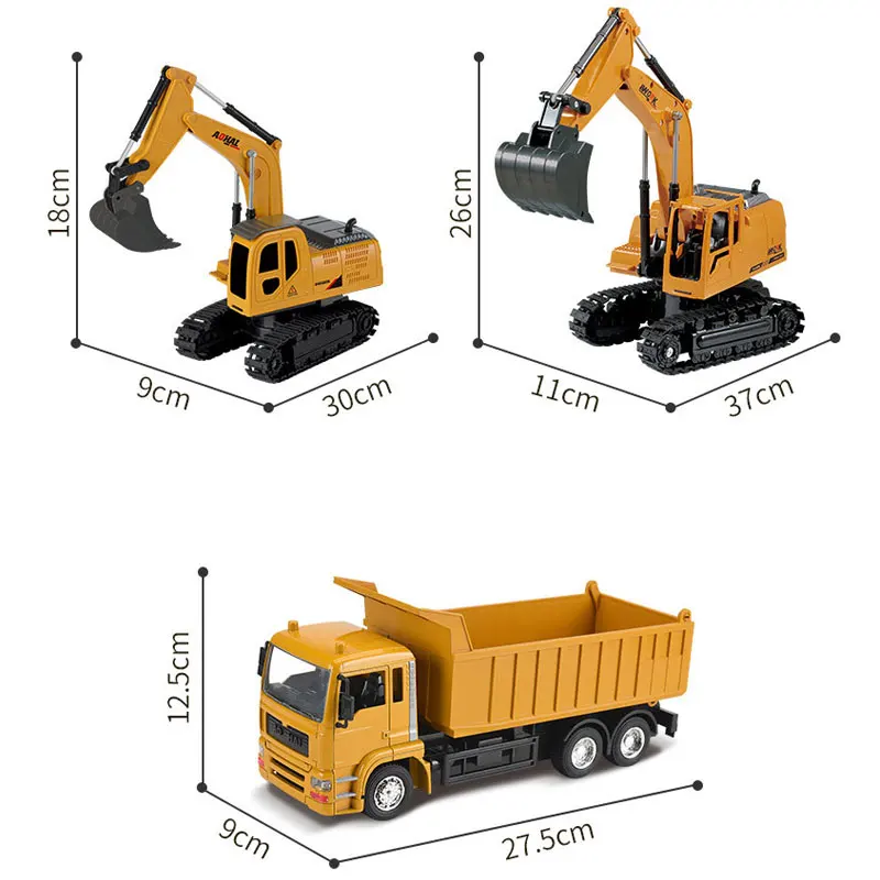 

8-Channel Remote Control Excavator Alloy Version 2.4G Wireless Remote Control Car Engineering Vehicle Excavator Children's Toy