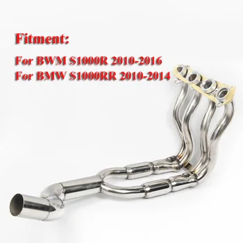 

S1000R S1000RR Motorcycle Exhaust Pipe Header Link Connecting Tube Slip on for BWM S1000RR 2010-2014 S1000R 2010-2016