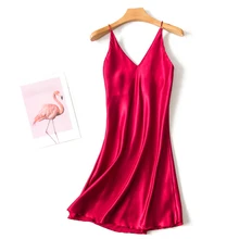 Женское ночное белье пижамы платье сиамские пижамы полиэстер глубокий v-образный вырез тонкая пижама набор прочная перевязь широкие сосновые дышащие размер плюс