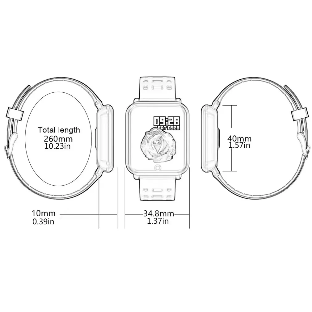 HD Display Smart Watch With Colorful Screen Multi-Function Bracelet Call Message Step Counter Sleep Detection Smart Barcelet