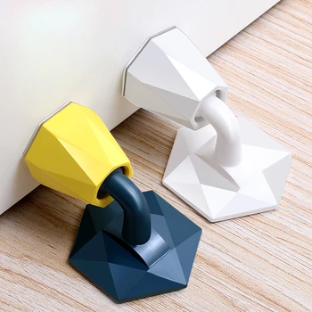 

1 PC Silicone Door Stop Stopper Home Adhesive Door Wall Bumper Practical Floor Protective Pad Holder Wall Protectors Bumper