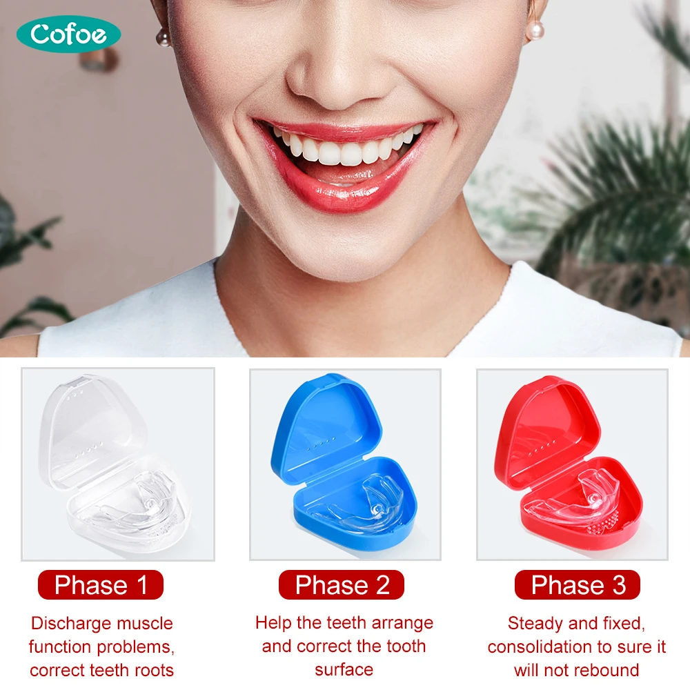 

Cofoe Dental Braces Orthodontic locator Invisible orthodontic bracket For Smile Teeth Alignment Trainer and dental care With box