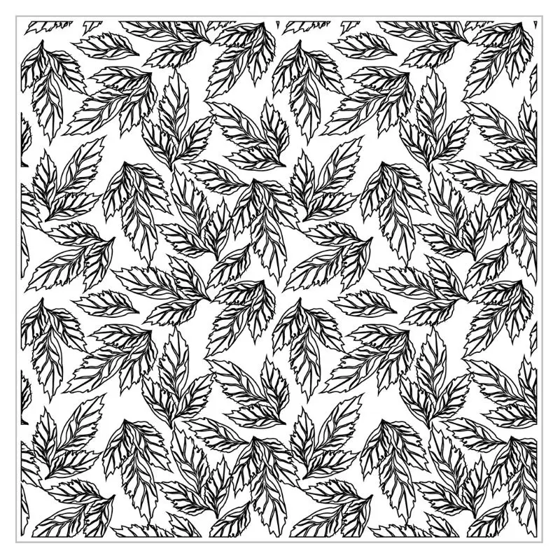 

Beautiful Leaves Clear Stamp For Scrapbooking Transparent Silicone Rubber DIY Photo Album Decor