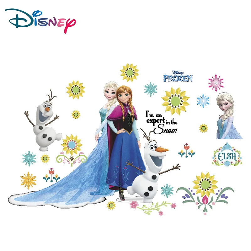 Disney мультфильм стикер Замороженные Игрушки для детей Эльза и Анна