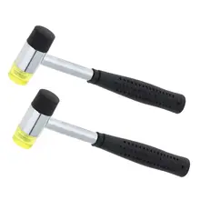 25 мм резиновый молоток двухсторонний рабочий остекление окна шарик головка молоток 2 шт монтажные молотки