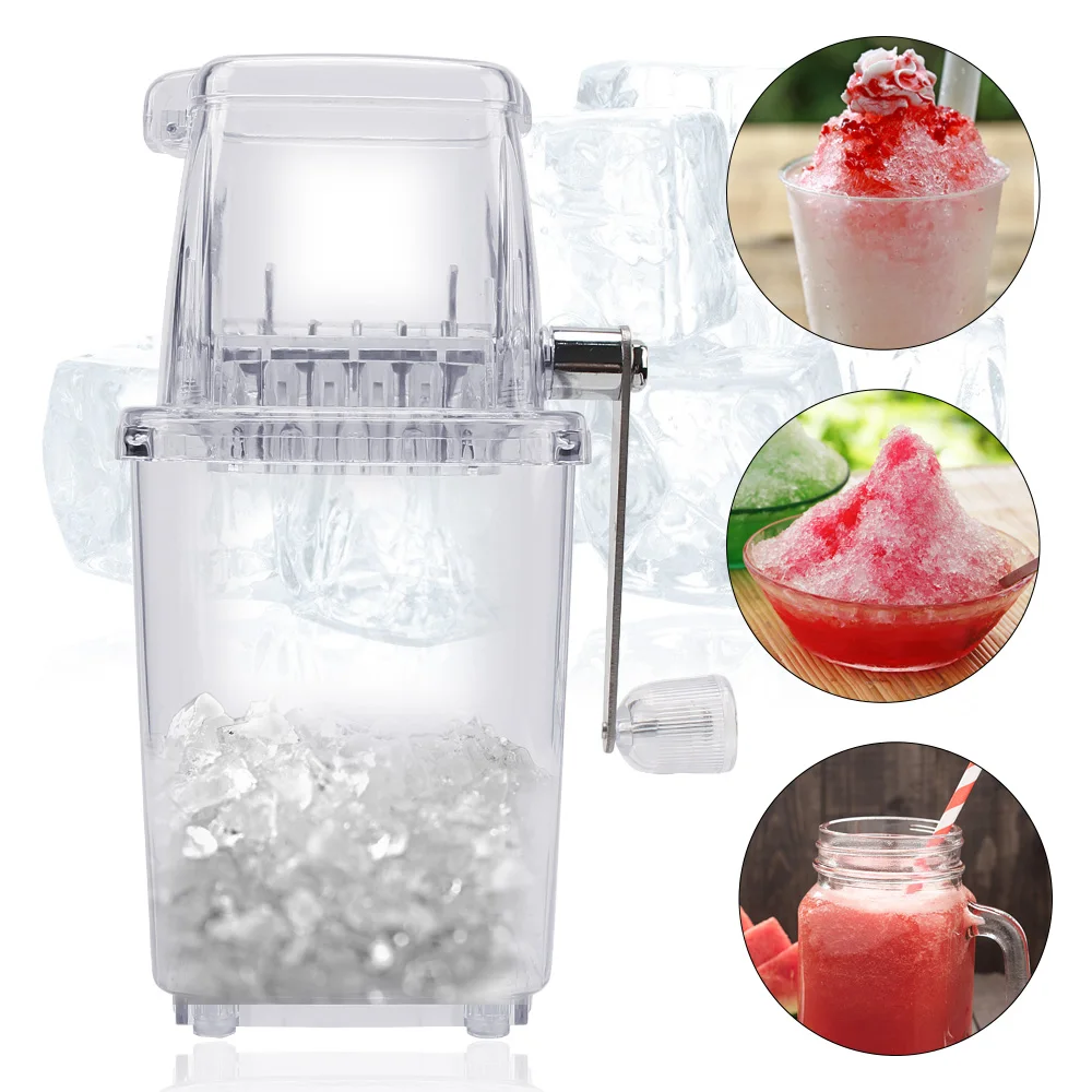

Ice Blenders Tools Multi-function Hand Shaved Ice Machine for Home Kitchen Bar Multi-function Manual Ice Crusher Portable