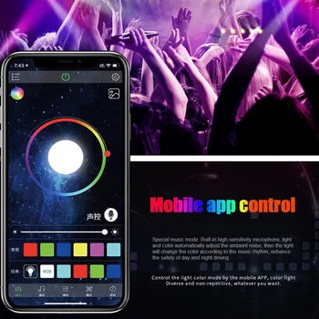 

4pcs APP Control RGB Car Interior Lights Accessory Dash Styling Atmosphere Floor Decorative Foot LED Strip Lamp USB Port