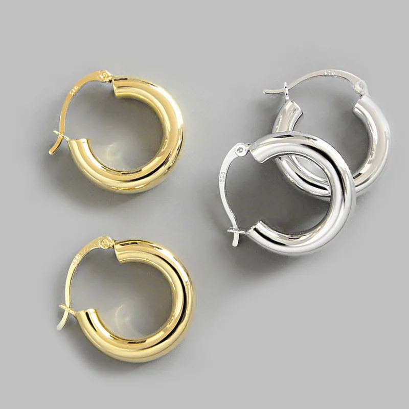 Vintage Gold Small Circle Hoop Earrings for Women Geometric Handmade Earrings Bride Girl Party Wedding Jewelry Gift - Image 6