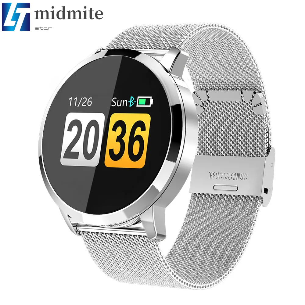 

Q8 Smart Watch OLED Color Screen Smartwatch women Fashion Fitness Tracker Heart Rate monitor men All Compatible