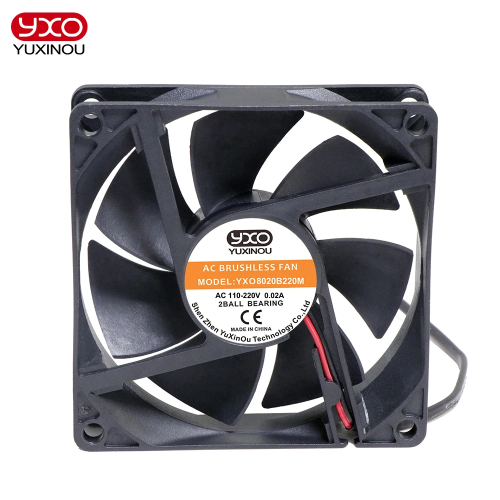 

10pcs AC 110-220V LED high power led heatsink Fan 80x80x20mm For led grow light aquarium light flood light diy led lighting