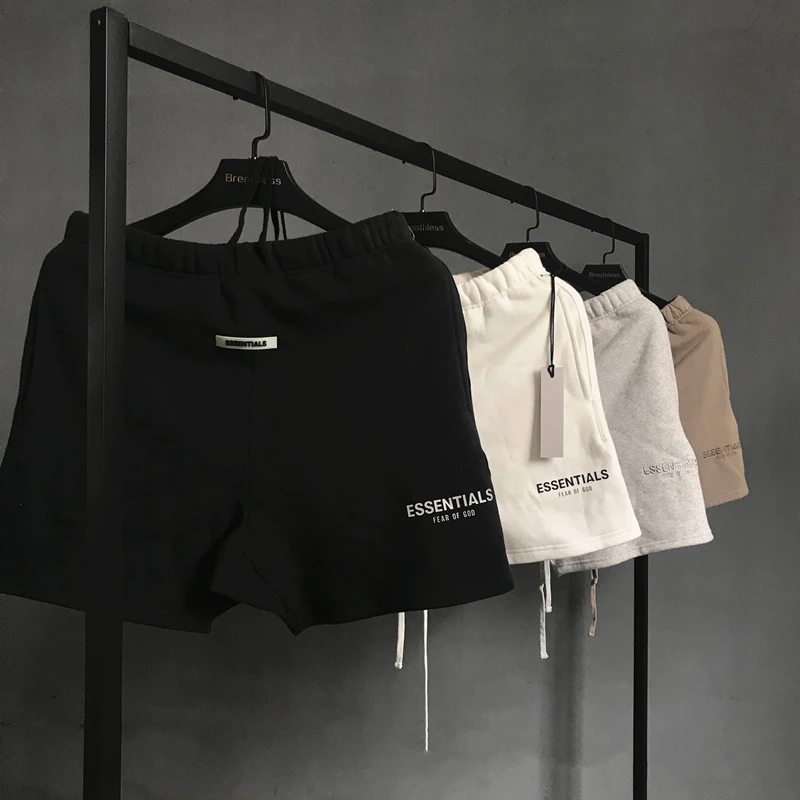 Essentials FOG мужские модные спортивные шорты 3 м Светоотражающие цветные с буквенным