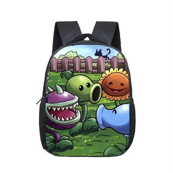 

12 Inch Plants VS Zombie School Bags Kindergarten Children kids Backpack for Girls Boys Children's Backpacks Mochila