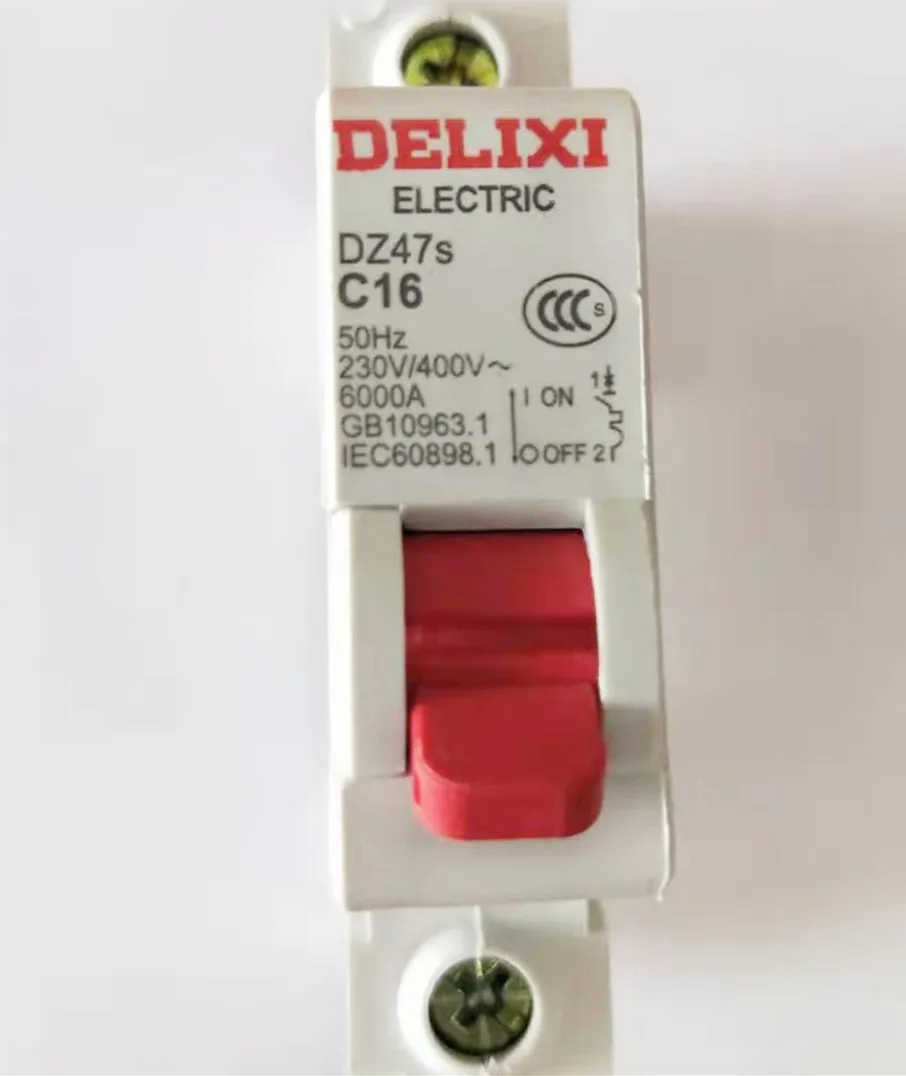 Delixi MCB-Mini circuit breaker DZ47s 1P 10A 16A 20A 25A 32A 40A 63A Photovoltaic solar AC circuit breaker air switch