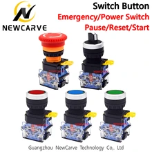 YIJIA – ensemble de boutons, interrupteur d'alimentation d'urgence, Pause, réinitialisation, démarrage, bouton poussoir pour boîte de commande de Machine à monter soi même, trou de 22mm, NEWCARVE