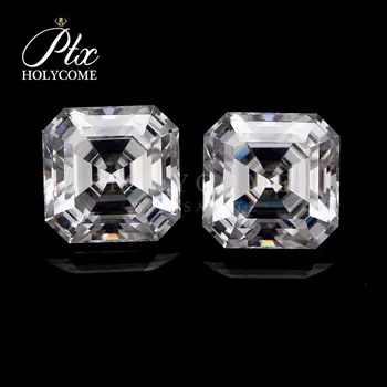 

8X8mm D VVS1asscher cut GRA 2020 hot sale moissanite jewelry factory manufacturer white moissanite diamond moissanite supplier