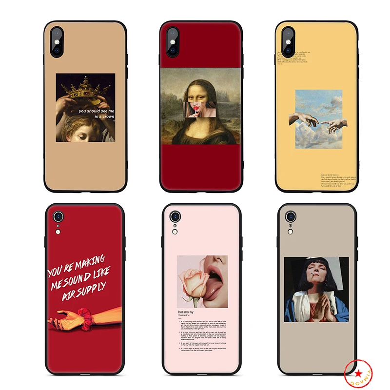 Арт эстетическое Ван Гог Мона Лиза Мягкий силиконовый чехол для телефона iPhone 11 Pro Xs Max X или 10 8 7 6 6S Plus 5 5S SE Xr 6 Plus
