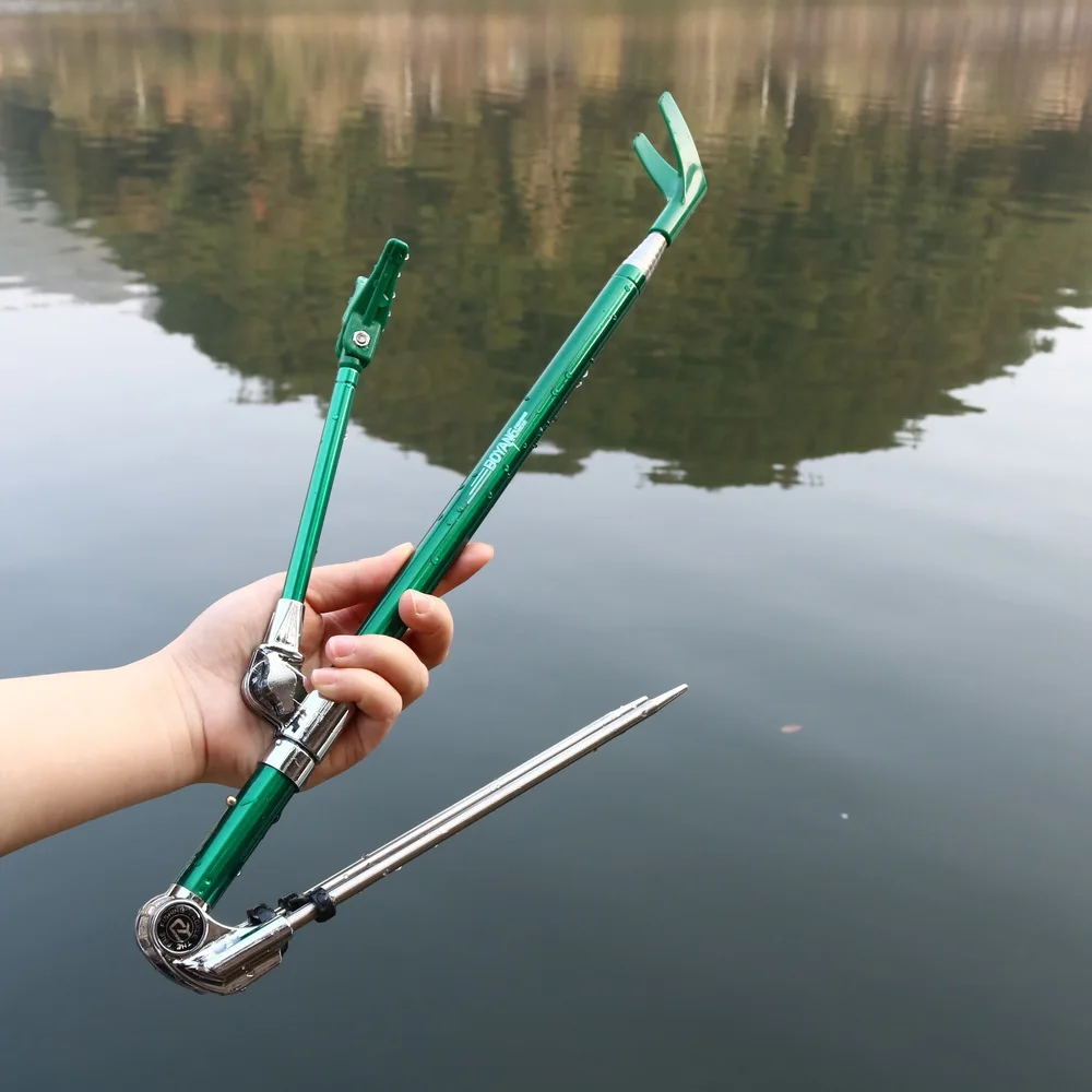 JOSBY 1.7M 2.1M  2.3M fishing rod bracket portable retractable folding 5color stainless steel fishing Rod Holder Telescoping