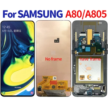 

6.7" Original Super AMOLED For Samsung Galaxy A80 LCD SM-A805F A805N A805 A805F lcd Display Touch Screen Digitizer Assembly