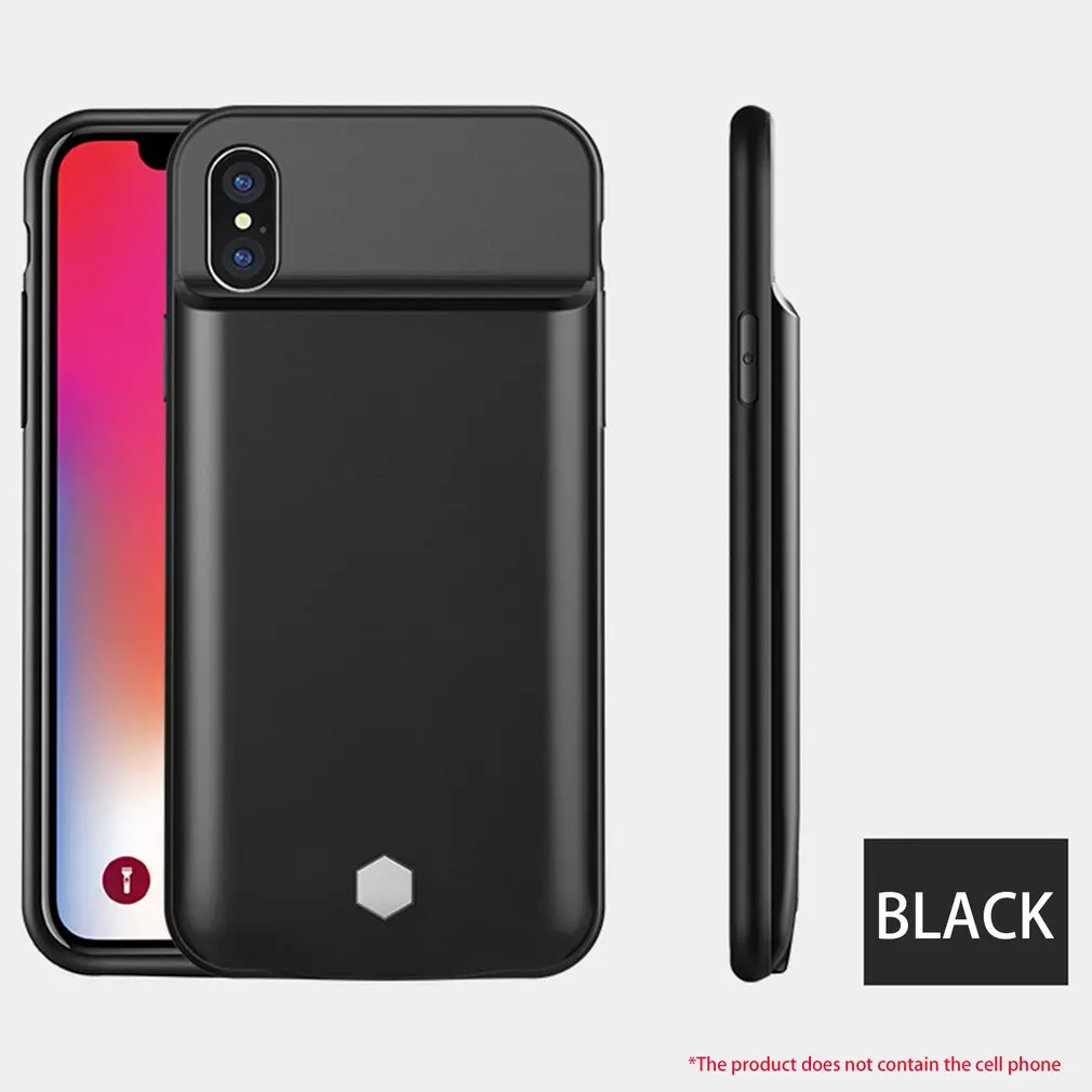 Soft TPU 3600mAh Wireless Backup Clip Battery Charger Fast Charge Power Bank Case For iPhoneX Protective Full Cover Shell