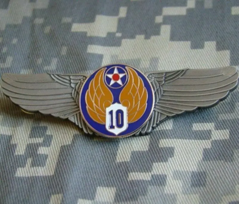 США ВВС 10th Air Force Военная Униформа Pilot Wing знака Insignia металлический штырь shop5605101 |