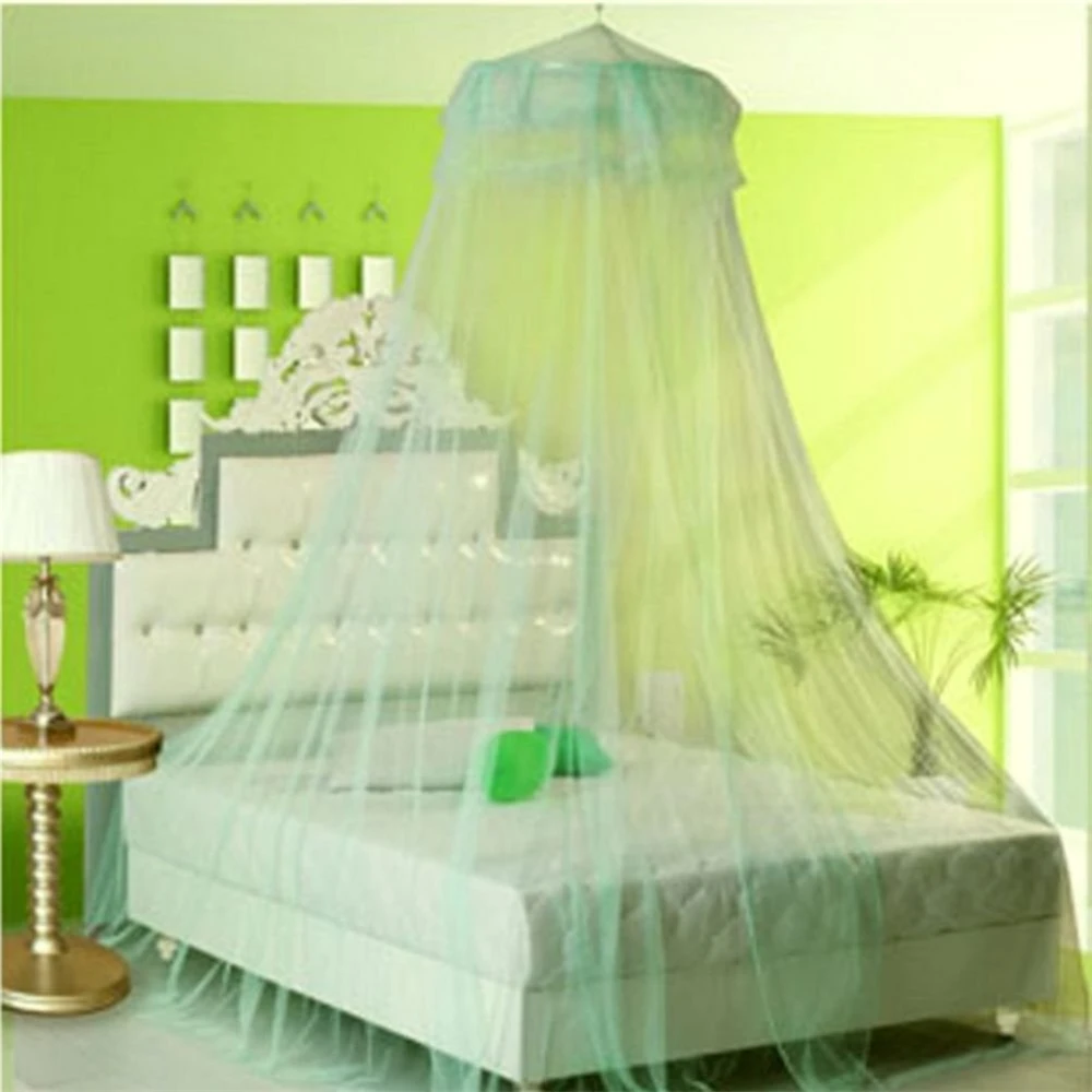 Princess Mosquito Net Curtain Lace Dome Round Hoop Bed Canopy For 1.5-1.8M Bed Girl Bed Room Decor Decoration #2 Princess Mosquito Net Curtain Lace Dome Round Hoop Bed Canopy For 1.5-1.8M Bed Girl Bed Room Decor Decoration #2
