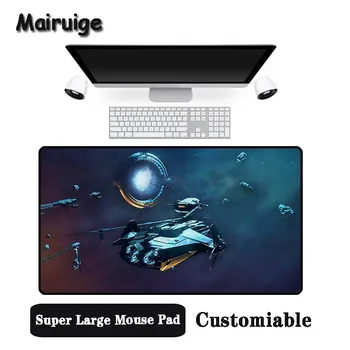 

Mairuige Big Promotion Large Size Multi-size Locked Mouse Pad Creative spaceship Pattern PC Computer Notebook Desk Mat