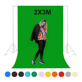 

Selens 2X3M Photography Background Photo Studio Green Screen ChromaKey Backdrops Non Woven Shoot Backdrop For Studio Photo light