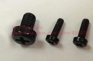 Wkooa M3 Screws Nylon Round Head Phillips Drive Robot Light Bolts Plastic Black Pack 1000