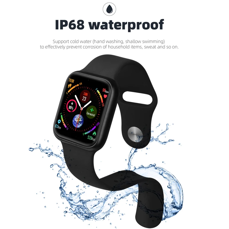 ESEED P90 smart watch männer IP68 wasserdichte volle touch screen unterstützung drahtlose lade P80 P70 P68 smartwatch Update version