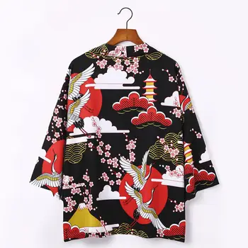 

Yukata haori men Japanese kimono cardigan men samurai costume clothing kimono jacket mens kimono shirt yukata haori